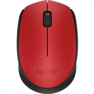 Logitech M170 Wireless Compact Mouse (Red) - 910-004941