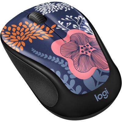 Logitech Design Collection Limited Edition Wireless Mouse with Colorful Designs - USB Unifying Receiver, 12 months AA Battery Life, Portable &amp; Lightweight, Easy Plug &amp; Play with Universal Compatibility - FOREST FLORAL - 910-006552