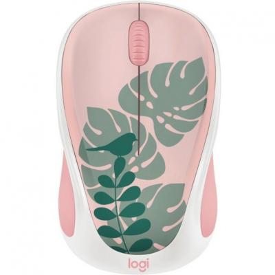 Logitech Design Collection Limited Edition Wireless Mouse with Colorful Designs - USB Unifying Receiver, 12 months AA Battery Life, Portable &amp; Lightweight, Easy Plug &amp; Play with Universal Compatibility - CHIRPY BIRD - 910-006114