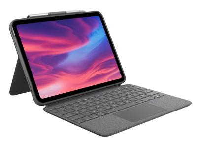 Logitech Combo Touch Keyboard/Cover Case (Folio) for 10.9&quot; Apple, Logitech iPad (10th Generation) Tablet - 920-011433