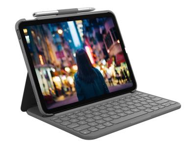 Logitech Slim Folio Carrying Case for 10.9&quot; Apple, Logitech iPad (10th Generation) Tablet - 920-011368