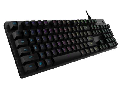 Logitech G512 RGB Mechanical Gaming Keyboard, GX Blue, USB Passthrough - 920-008936