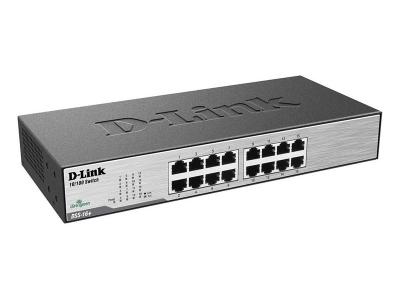 D-Link DSS-16&#x2B; 16-Port 10/100 Unmanaged Metal Desktop or Rackmount Switch