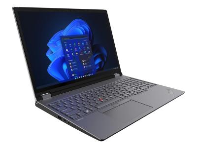 Lenovo ThinkPad P16 G1 21D600BUUS 16&quot; Mobile Workstation - WQXGA - 2560 x 1600 - Intel Core i7 12th Gen i7-12800HX Dual-core (2 Core) 2 GHz - 16 GB Total RAM - 512 GB SSD - Storm Gray, Villi Black
