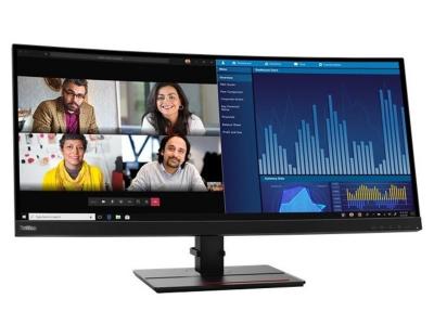 Lenovo ThinkVision P34W-20 34&quot; Class UW-QHD Curved Screen LCD Monitor - 21:9 - Raven Black