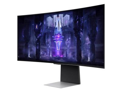 Samsung Odyssey G8 S34BG850SN 34&quot; Class UW-QHD Curved Screen Gaming OLED Monitor - 21:9 - Silver