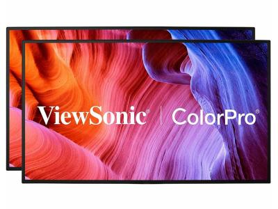 ViewSonic ColorPro VP2468a_H2 - 24&quot; Dual Pack Head-Only IPS 1080p Monitors with 60W USB C, Daisy Chain - 250 cd/m&amp;#178;