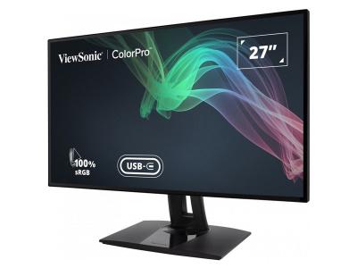 ViewSonic VP2768a-4K 27 Inch Premium IPS 4K Monitor with Advanced Ergonomics, ColorPro 100% sRGB Rec 709, 14-bit 3D LUT, Eye Care, HDMI, USB C, DisplayPort for Professional Home and Office