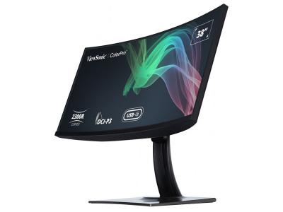 ViewSonic VP3881A 38-Inch IPS WQHD&#x2B; Curved Ultrawide Monitor with ColorPro 100% sRGB Rec 709, Eye Care, HDR10 Support, USB C, HDMI, USB, DisplayPort for Professional Home and Office