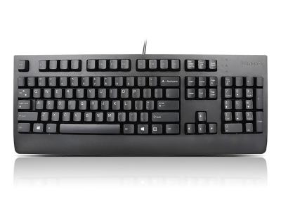 Lenovo USB US English 103P Keyboard in Black - 4X30M86879