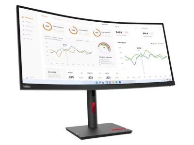 34" Lenovo ThinkVision Curved Screen LCD Monitor-63D4GAR1US