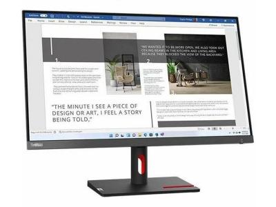 27" Lenovo ThinkVision S27i-30 Class Full HD LED Monitor - 63DFKAT4US