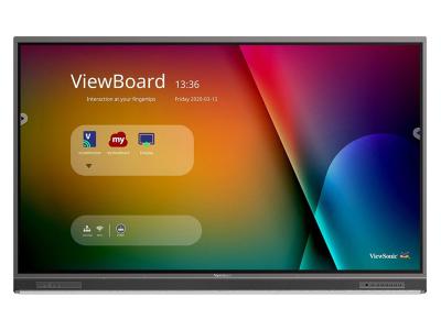 75" ViewSonic 4K Ultra HD Interactive Flat Panel Display with Integrated Microphone and USB-C - IFP7552-1C